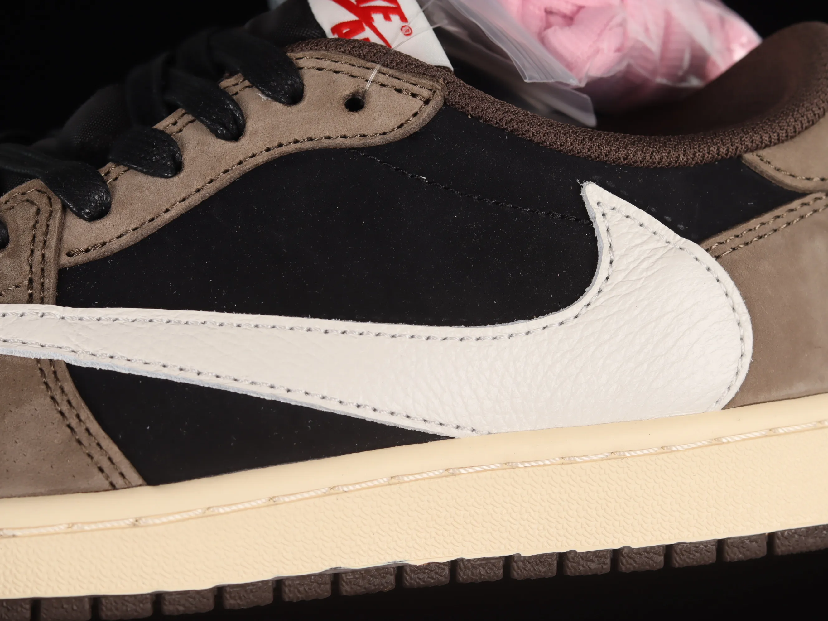 All categories Air Jordan Jordan series basketball shoes Air Jordan 1 Low pure original version Travis Scott x Jordan 1 low AJ 1 OG barb reverse hook grimace low top CQ4277-001